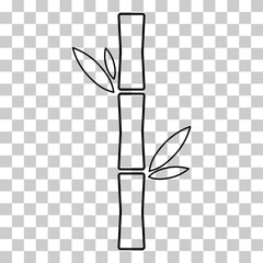 Bamboo leaf icon, nature tropical symbol design, web sign vector illustration .