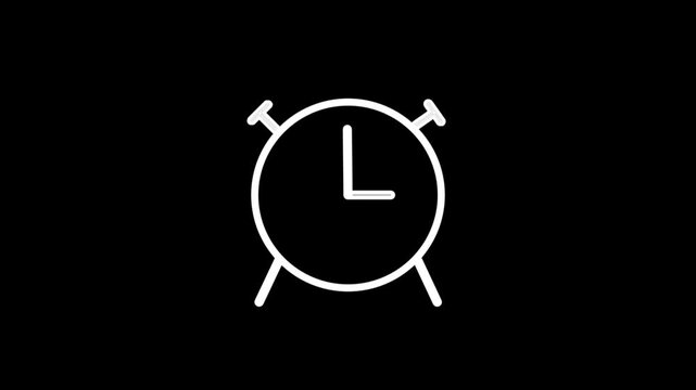 Alarm clock motion icon. Animated graphic icon Alarm clock.