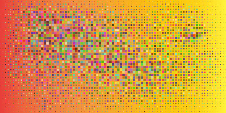 Abstract technology futuristic digital concept square pattern with colorfull background