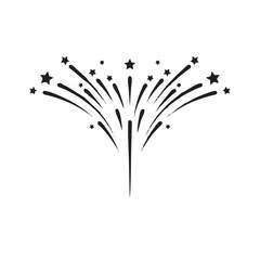 Firework vector icon illustra...