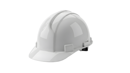 isolated white hard hat for  constriction side  on white background [HIGH QUALITY PNG].