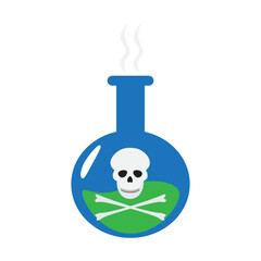 Toxic Chemical Round Flask