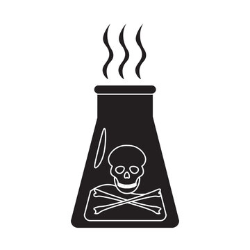 Toxic Chemical Conical Flask