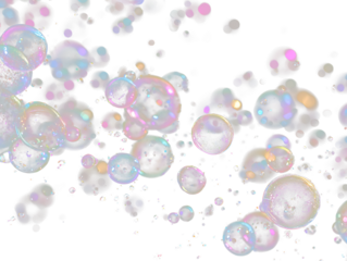 Shiny water bubble overlay transparent background