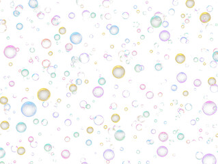 Shiny water bubble overlay transparent background