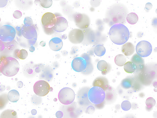 Shiny water bubble overlay transparent background