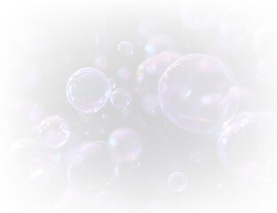 Floating transparent sphere bubble PNG