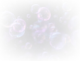 Floating transparent sphere bubble PNG