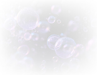 Floating transparent sphere bubble PNG