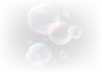 Blue soap bubble light reflection PNG