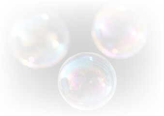 Blue soap bubble light reflection PNG