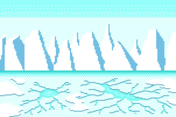 Frost fractures and abstract crystalline geometry on serene white palettes, Winter landscape.