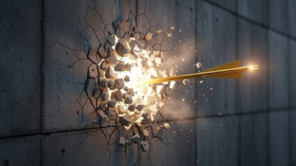 Forceful assault results in wall fracture and fiery core exposure