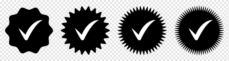 Set of check mark icons