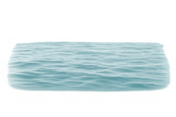 Water surface with ripples and waves displaying a light blue liquid texture, creating an abstract background with transparent pixels