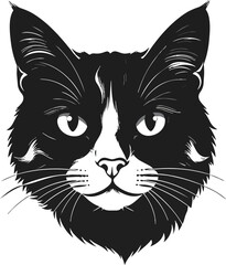 Black Cat Silhouette Minimalist Illustration