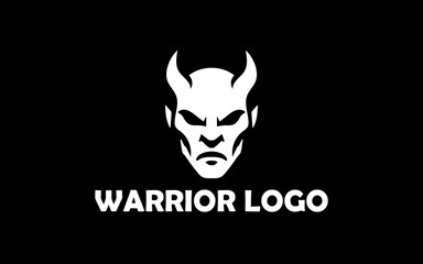 Warrior-esport-mascot-design-logo-gold-color-icons-black-background