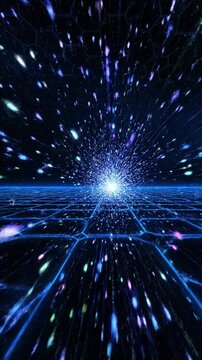 Rapid dispersion of abstract digital particles scattering across the screen resembling a burst of data flowing through cyberspace texture, scattering, futuristic