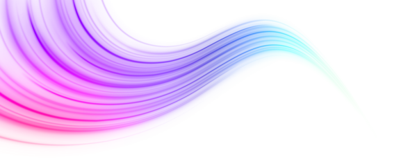 Neon waves spiral endlessly in cosmic space. Motion blur gives depth and conveys high-speed energy. Perfect for sci-fi and futuristic designs. PNG