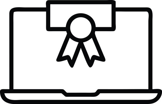 Certificate With Ribbon Flat Bold Icon