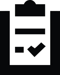 Clipboard With Project Checklist Flat Filled Icon