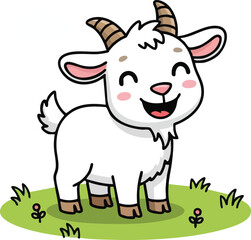 Obraz premium cute sheep vector cartoon