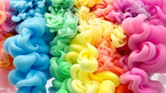 Exploration of dynamic liquid interactions reveals beautiful swirling patterns in multiple colors, showcasing artistic fluid motion