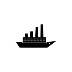 Obraz premium boat icon logo EPS template icons vector illustration transparent background