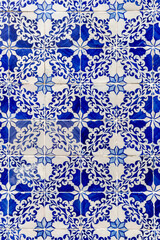 Vintage Portuguese azulejo wall