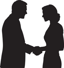 silhouette of a couple, couple, silhouette, love, handshake, businessman, meeting, vector, business, illustration, woman, people, lovers, person, silhouettes, hand, body, hands, shake, wedding, fashio