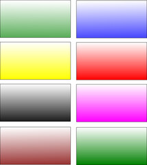 8 Gradient Color Rectangle Cards Transparent PNG & Vector
