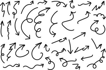 Different Style Arrow Design Set Vector | Abstract Direction Arrows Collection for Graphic Design