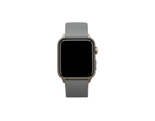 Modern Gold Smartwatch with Grey Band
