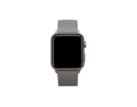 Modern Gold Smartwatch with Grey Band
