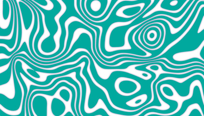 Abstract green and Trippy Psychedelic or wavy Texture.