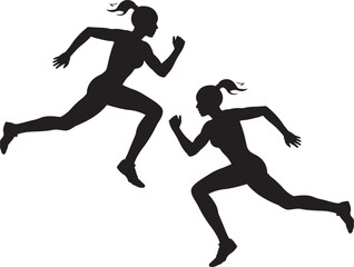 runners vector silhouettes, silhouette of a man, silhouette, runner, athlete, silhouettes, player, sports, ball, vector, sport, run, people, football, jump, men, action, running, body, jogging, exerci