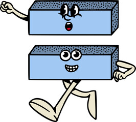 Equals Math Symbol Character Mascot Vector Illustration