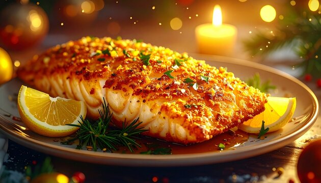 Ein knusprig gebratenes Fischfilet