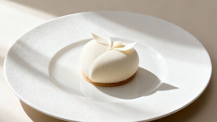 Modern Individual White Chocolate Entremet