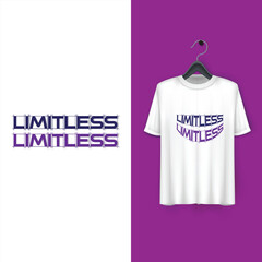 Minimalist Flat Vector Typography Word Design for Modern T-Shirt Print and Branding