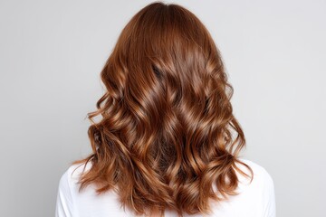 Naklejka premium Woman with long brown hair