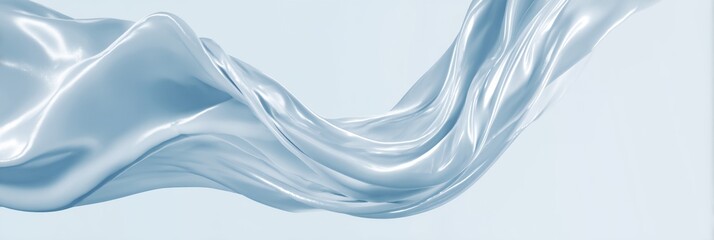 Blue wave with a white background
