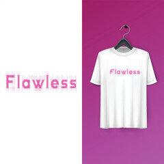 Minimalist Flat Vector Typography Word Design for Modern T-Shirt Print and Branding