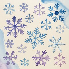 Merry Christmas watercolor trees collection Happy New Year card, posters.
