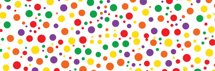 Polkadot Colorfull Pattern Seamless Background Design