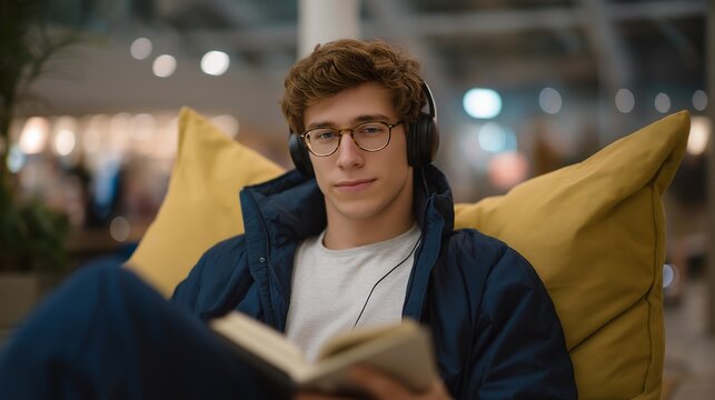 A startup founder coding in a noisy airport terminal during a flight delay, headphones on and travel charger blinking as productivity persists on the go — nomadic entrepreneurship, remote-first