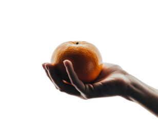 Hand Holding a Fresh Fruit Isolated for Healthy Lifestyle, Nutrition, and Food Concepts