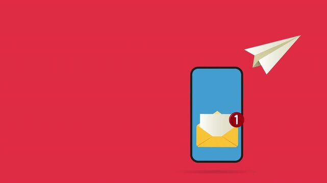 Email notification sign, business concept 