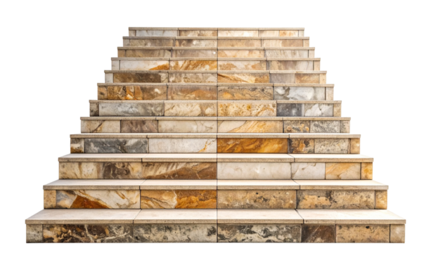 stairs to success isolated on white and transparent, background Remove png