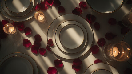 valentines day table setting